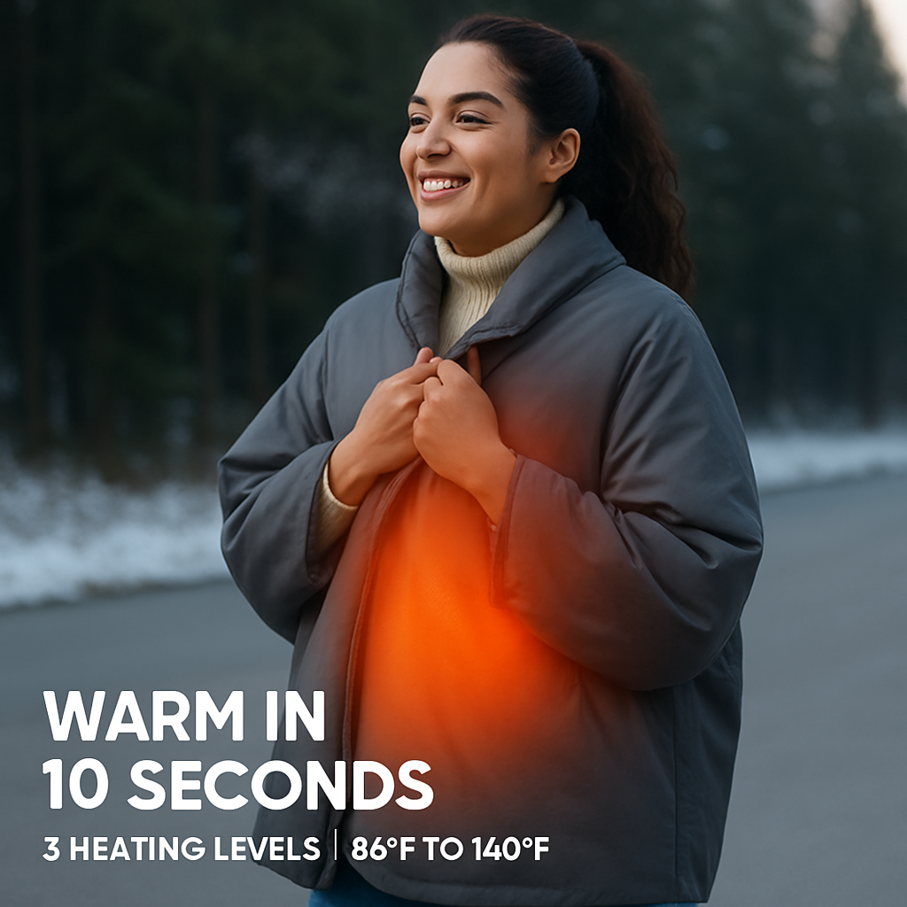 Electric Heated Throw Full Body Heated Shawl Indoor Outdoor Heated Blanket with 3 Heating Levels 2Hrs Auto Off Machine Washable Waterproof 53.5x37.8in