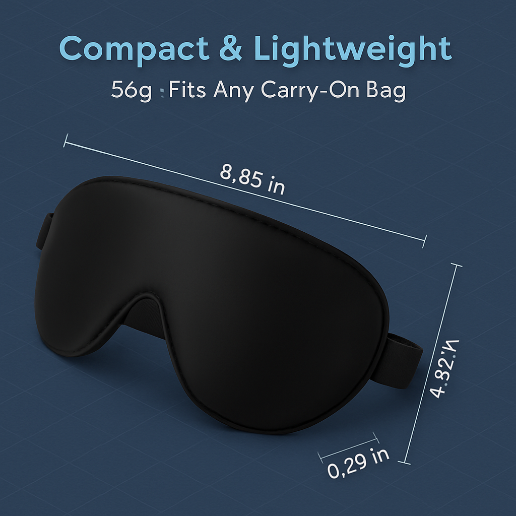 Cordless Silk Eye Mask for Dry Eyes - Comfortable Warmt