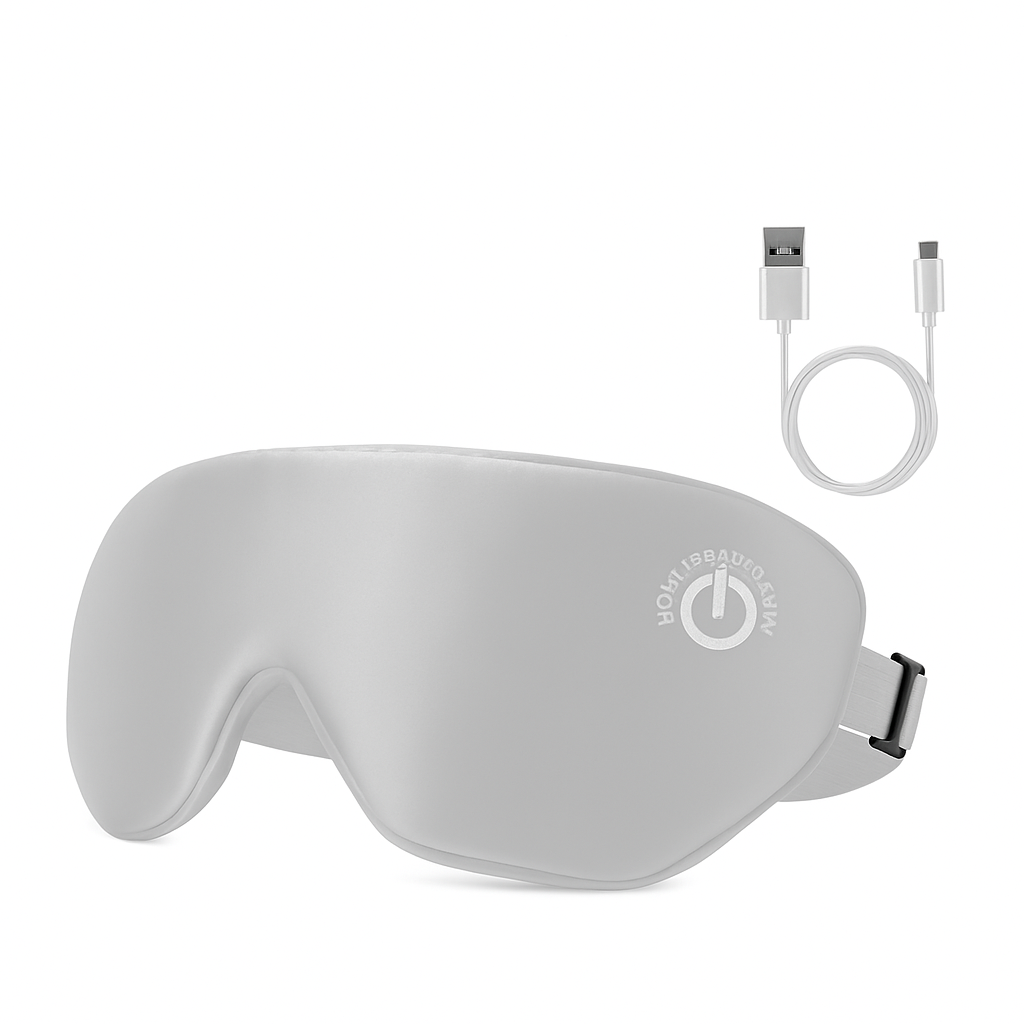 Cordless Silk Eye Mask for Dry Eyes - Comfortable Warmt