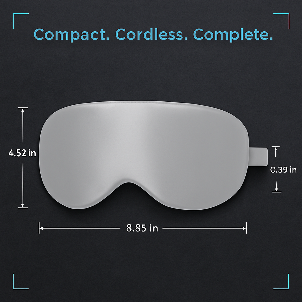 Cordless Silk Eye Mask for Dry Eyes - Comfortable Warmt