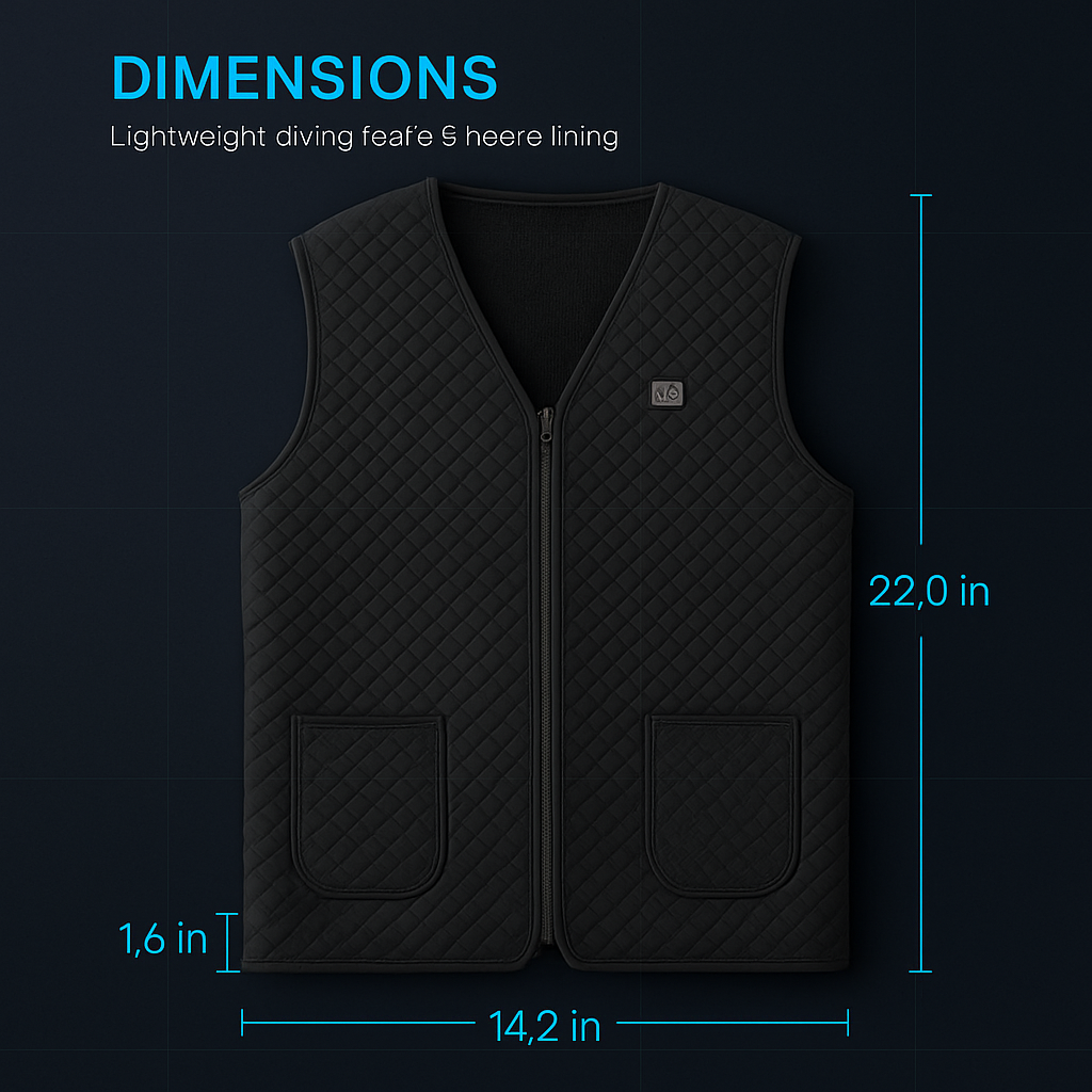 Heat Jacket Vest with 5 Heating Zones for Winter Comfort