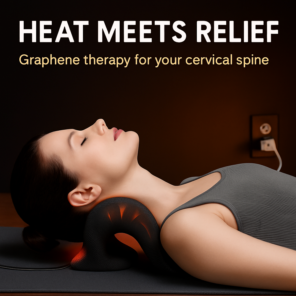 Heated Neck Stretcher with Graphene Heating Pad