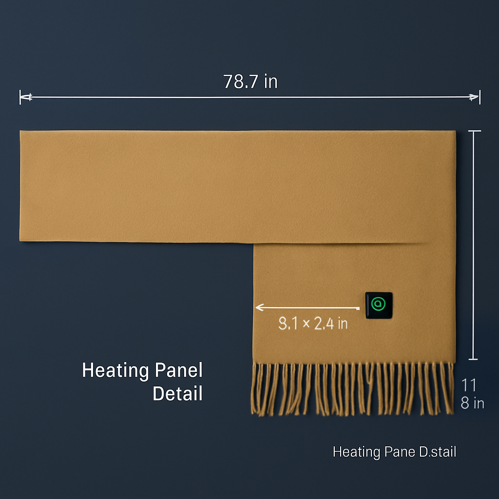 Electric Heated Scarf for Winter Warmth & Comfort