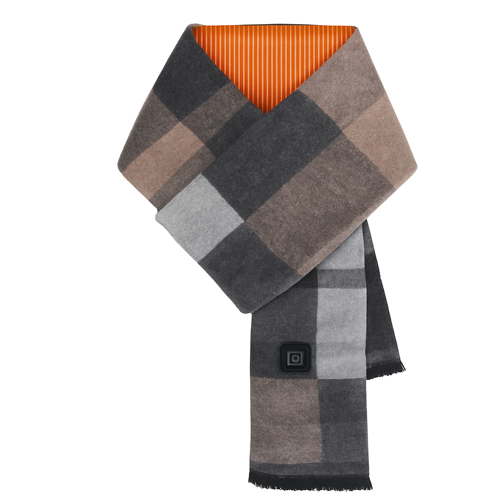 Electric Heated Winter Scarf USB Heating Neck Wrap Unisex Heated Neck Shawl Soft Warm Scarves with 3 Heating Modes for Outdoor Cycling Skiing Skating