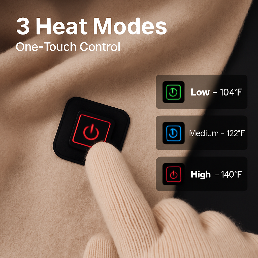 Electric Heated Scarf for Winter Warmth & Comfort