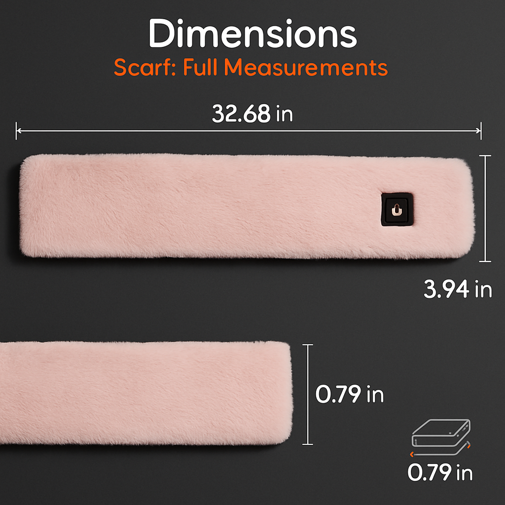 Electric Heated Scarf with USB Power - Unisex
