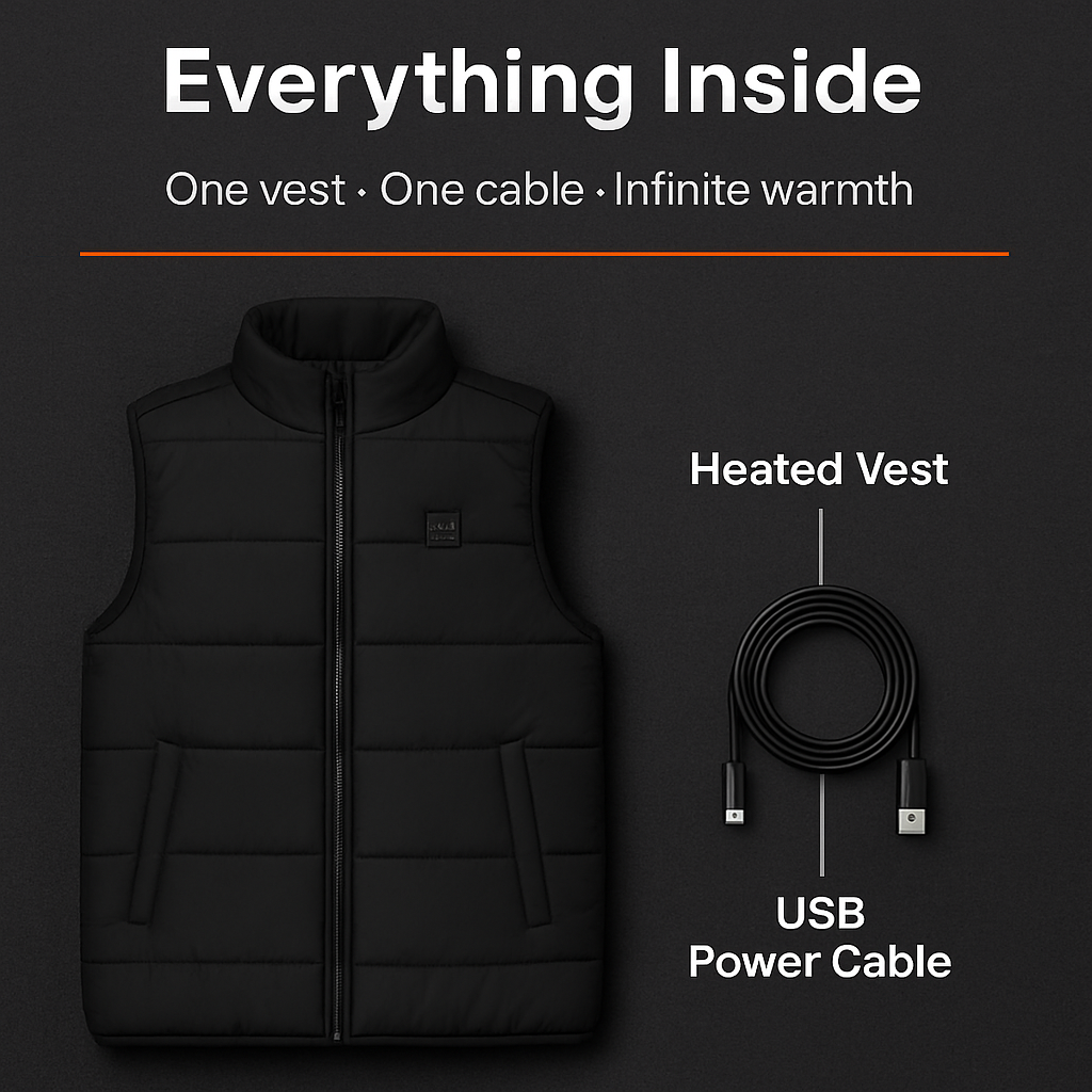 Heated Vest for Winter Outdoor Activities