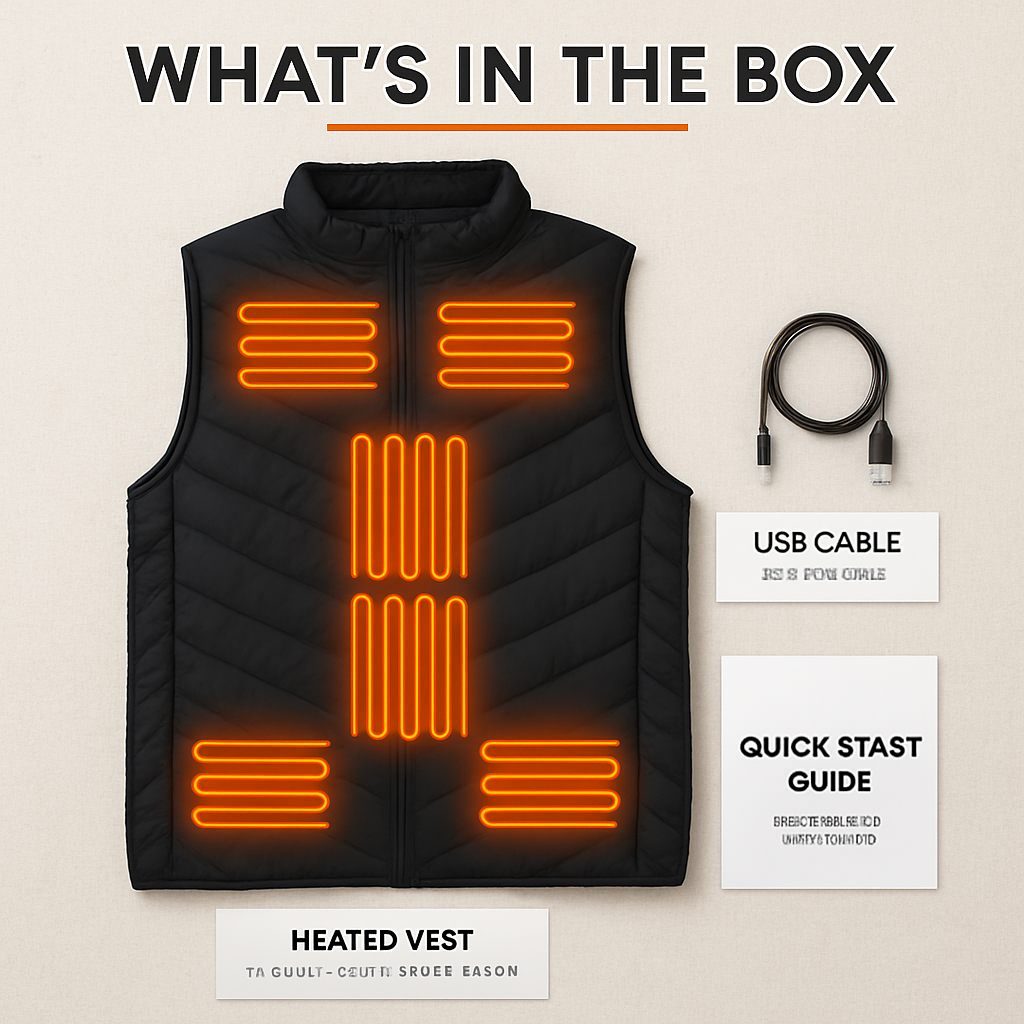 Heated Vest with USB Heating for Men & Women, 3 Levels