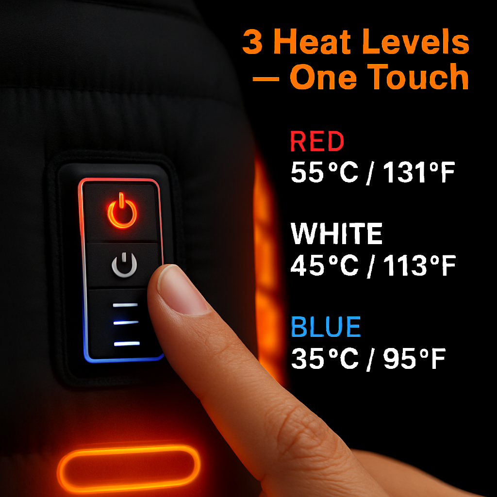 Heated Vest for Winter Outdoor Activities