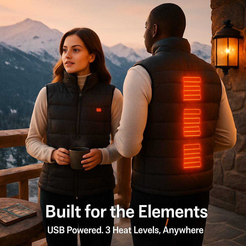 Heated Vest for Winter Outdoor Activities