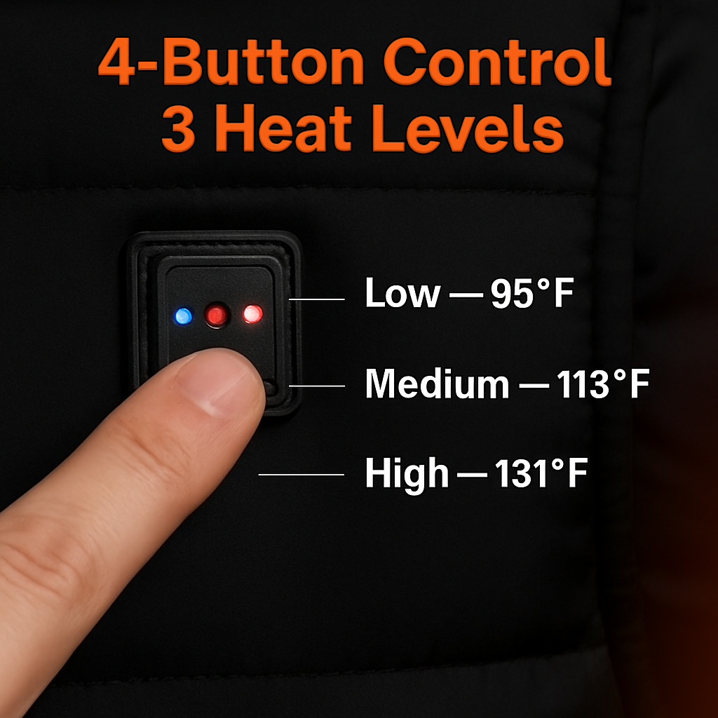 Heated Vest for Winter Outdoor Activities