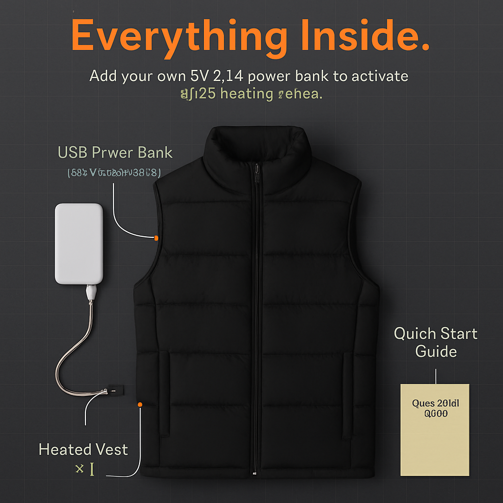Heated Vest for Winter Outdoor Activities