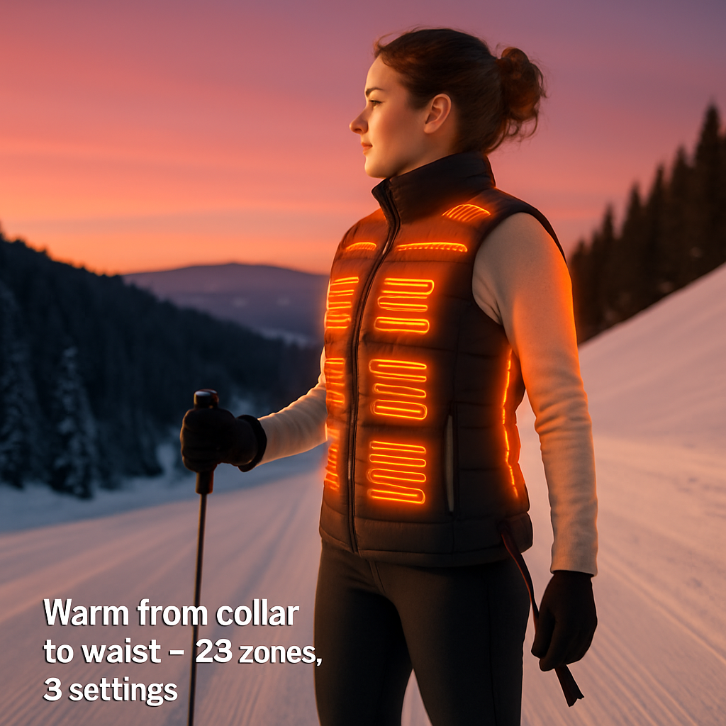 Heated Vest for Winter Outdoor Activities
