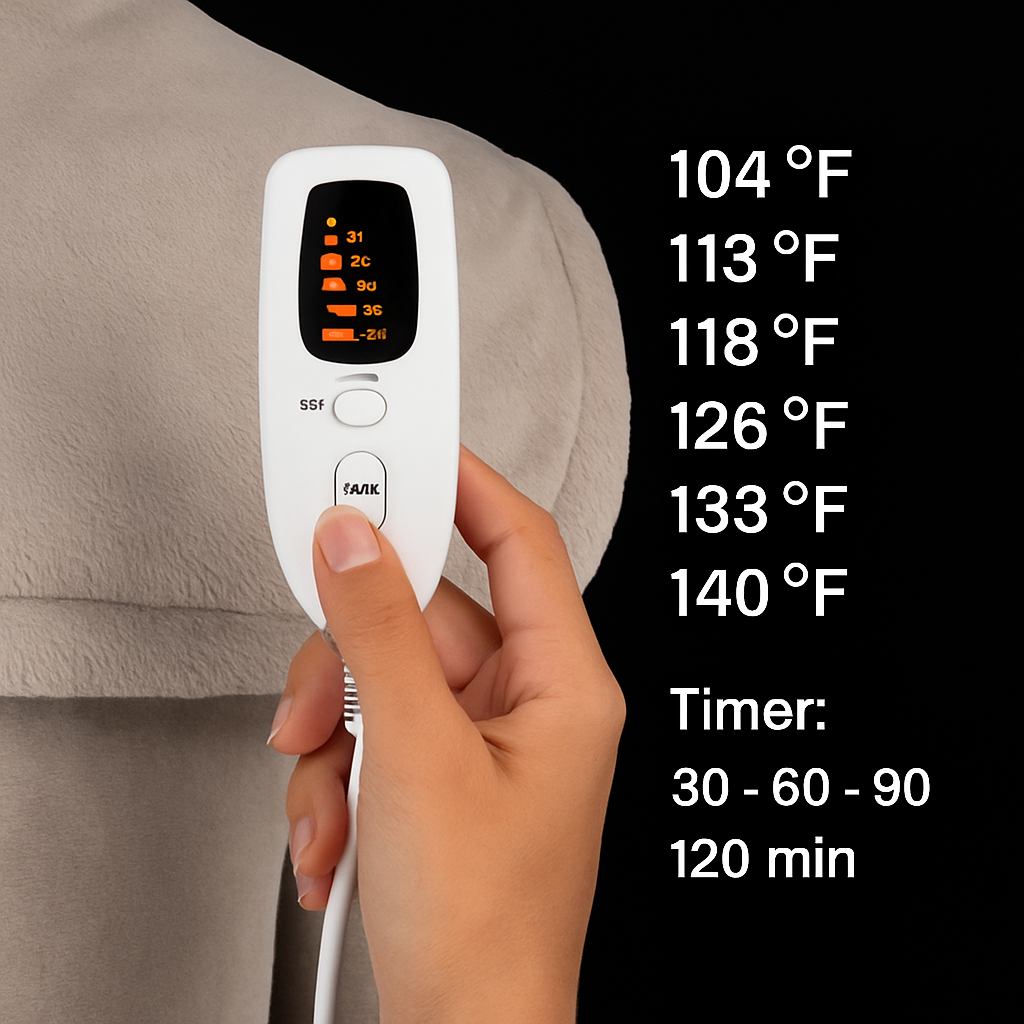 Weighted Heating Pad for Neck and Shoulders