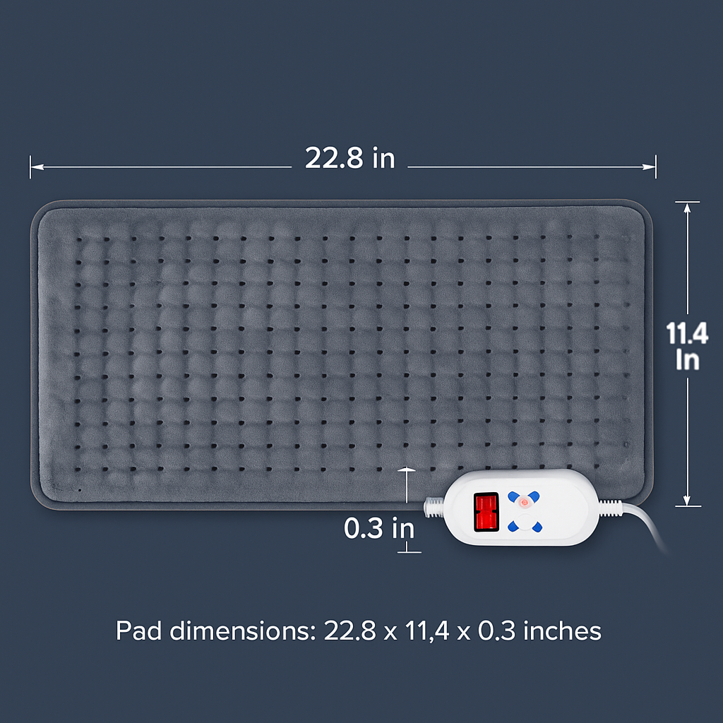 Electric Heating Pad for Pain Relief and Comfort