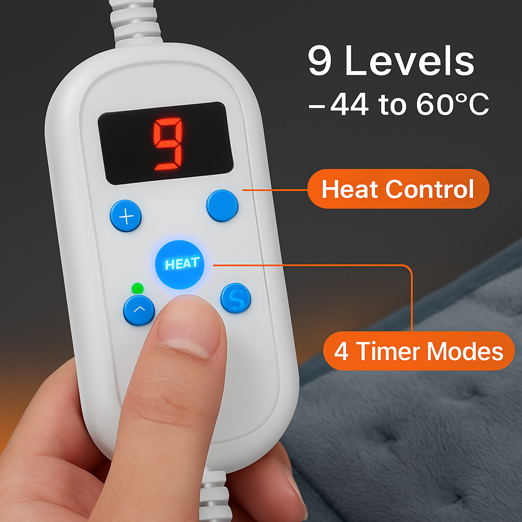 Electric Heating Pad for Pain Relief and Comfort