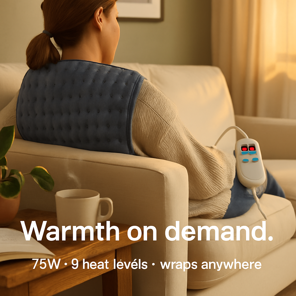 Electric Heating Pad for Pain Relief and Comfort