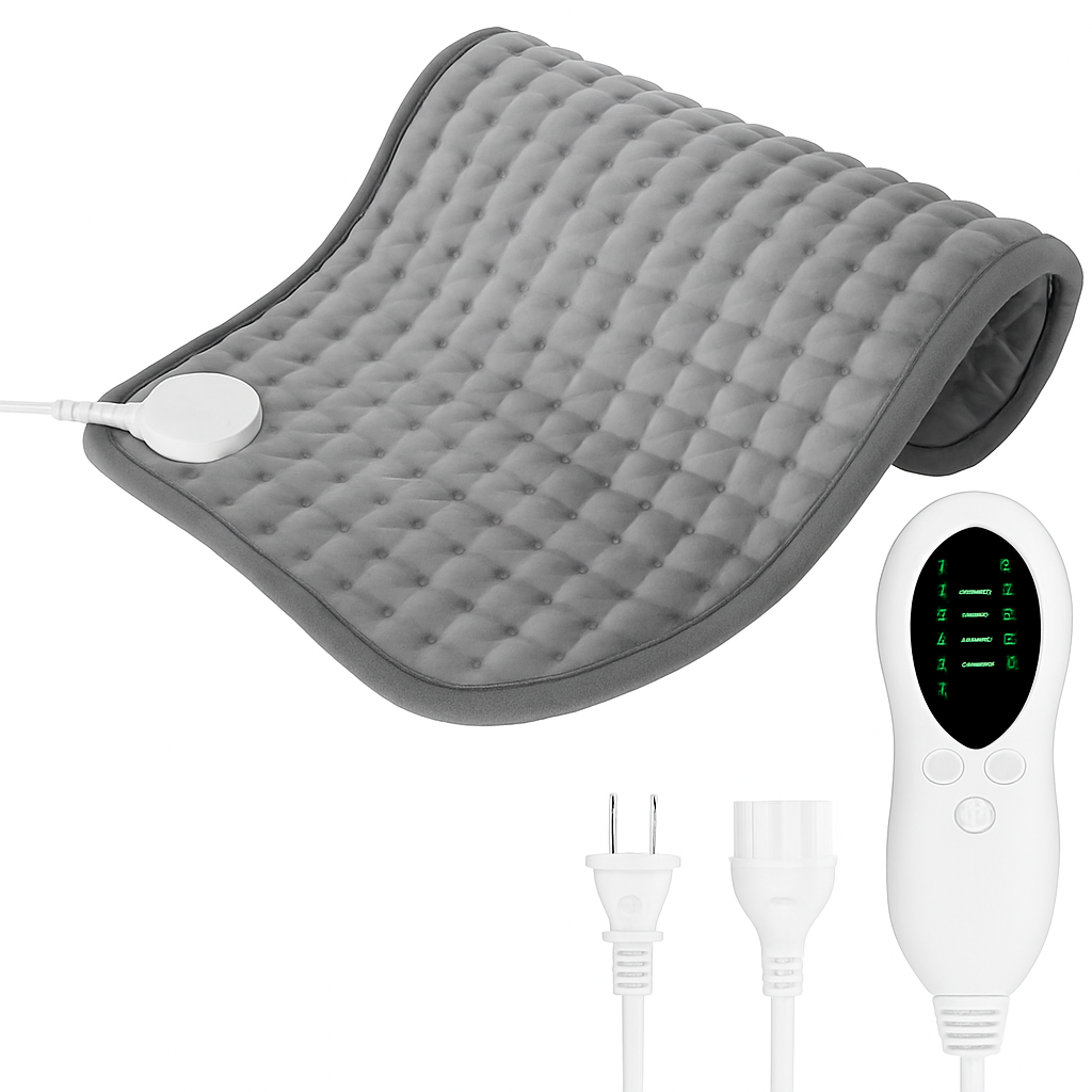 Electric Heating Pad with Adjustable Temperature & Timer