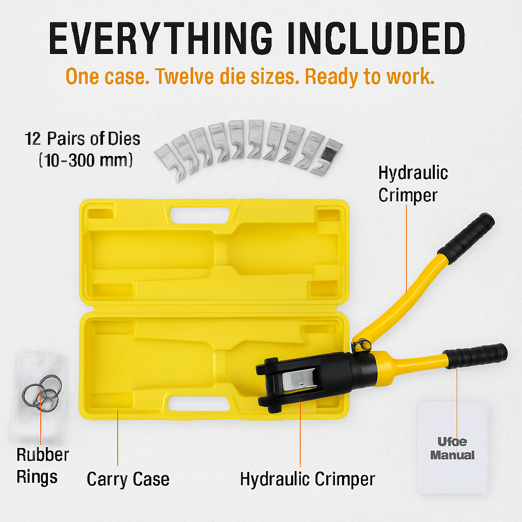 Hydraulic Wire Crimper for Terminals and Cable Lugs
