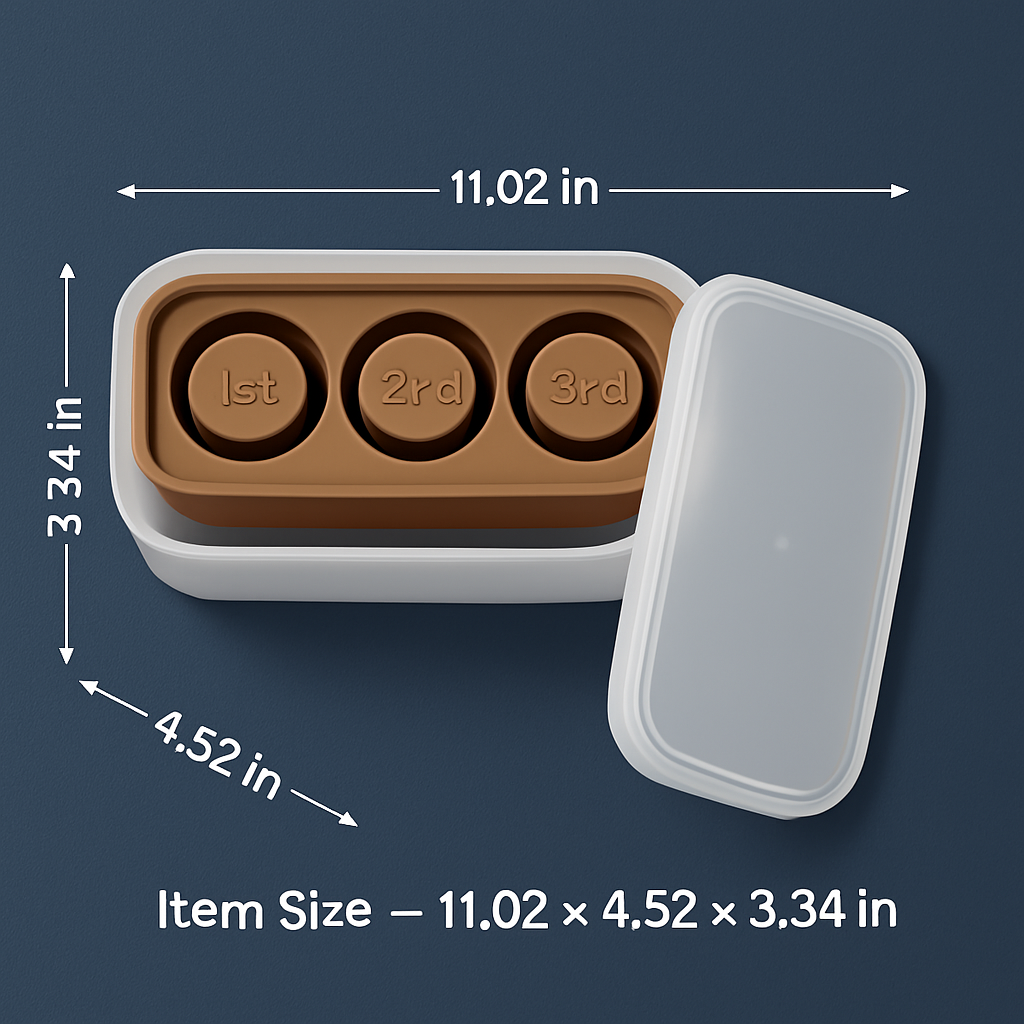 Ice Cube Tray for Cups - Hollow Cylinder Molds