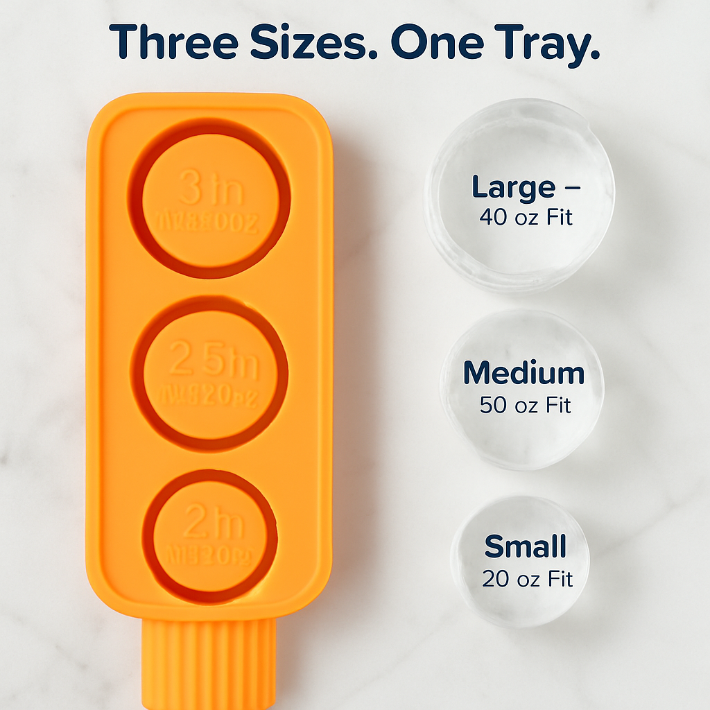 Ice Cube Tray for Cups - Hollow Cylinder Molds