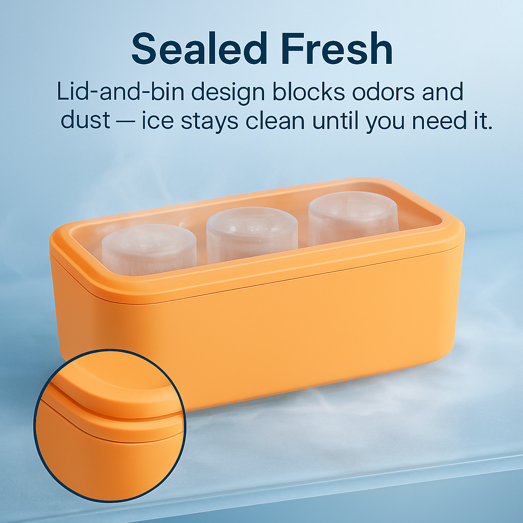 Ice Cube Tray for Cups - Hollow Cylinder Molds