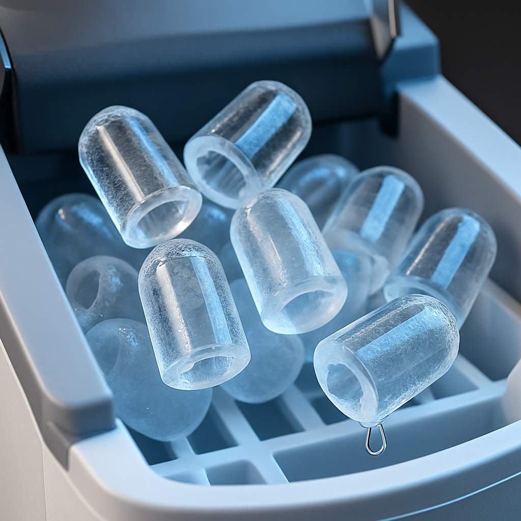 Countertop Ice Maker with Bullet Ice for Home & Office
