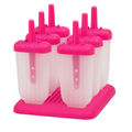 Popsicle Molds 6-Cavity Reusable Ice Pop Maker