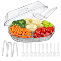 Fruit Ice Serving Tray with Four Compartments