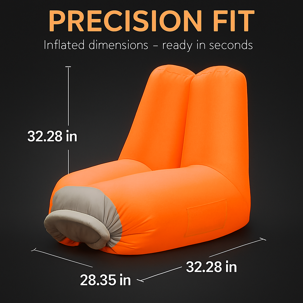 Inflatable Lounger Air Sofa Chair Couch w/ Portable Organizing Bag Waterproof Anti-Leaking for Backyard Lakeside Beach Traveling Camping Picnics