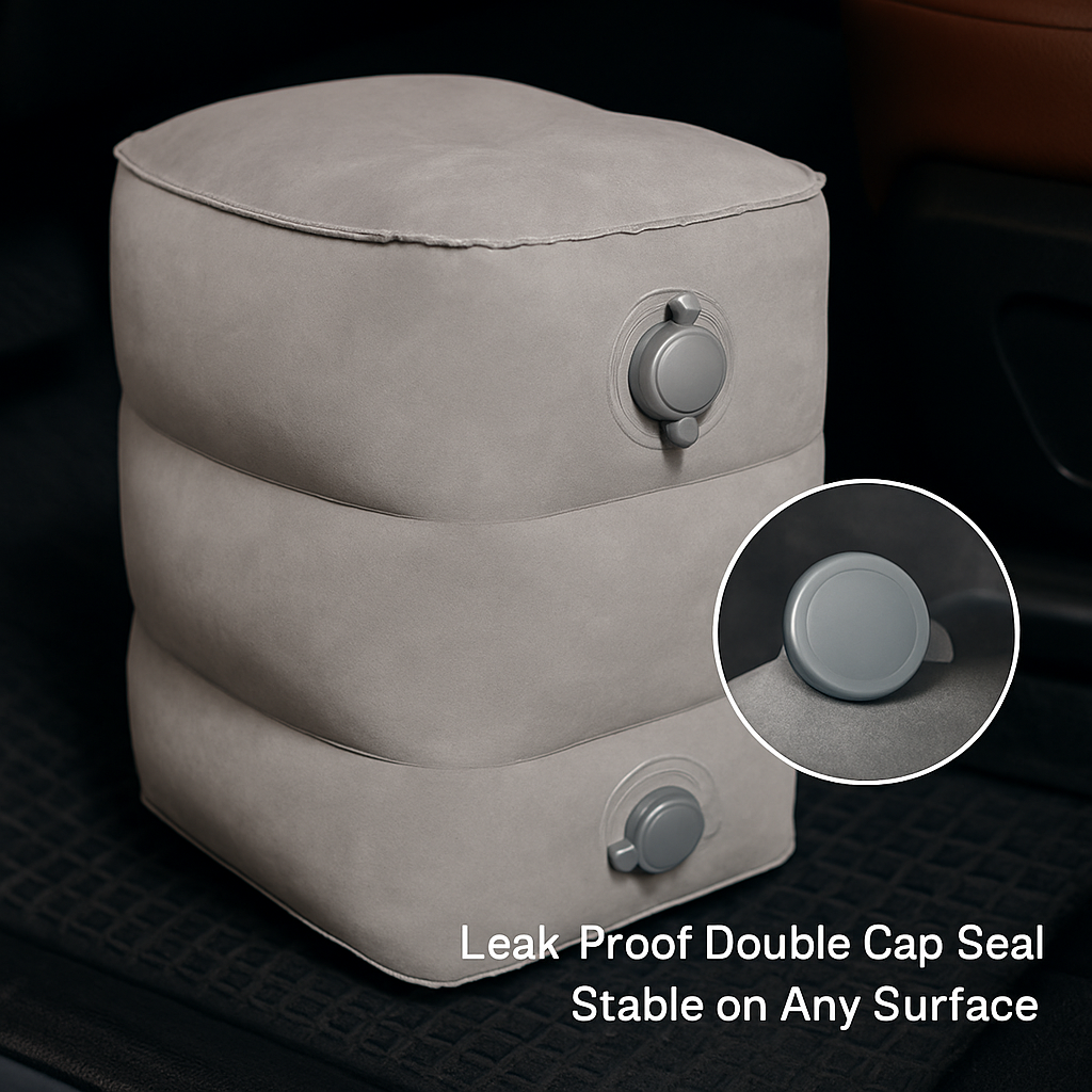 Inflatable Foot Rest with Air Bag – Adjustable Travel
