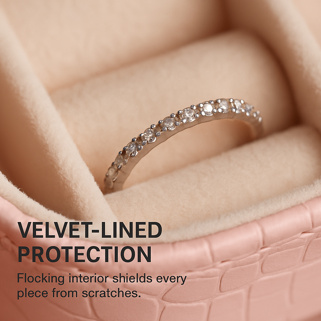 Mini Jewelry Storage Box: Portable Organizer for Rings
