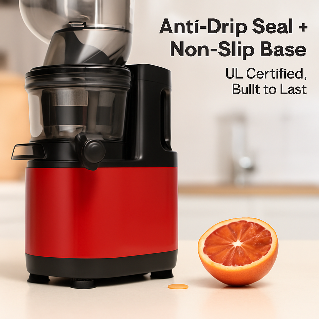 Cold Press Juicer Machine for Home Use with 2 Containers