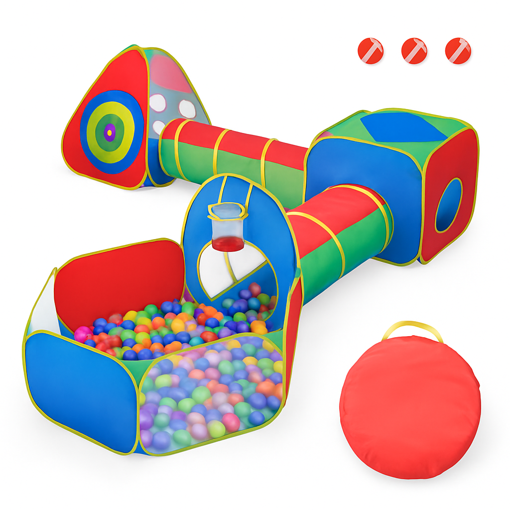 Kids Ball Pit Tents Pop Up Playhouse with Tunnels