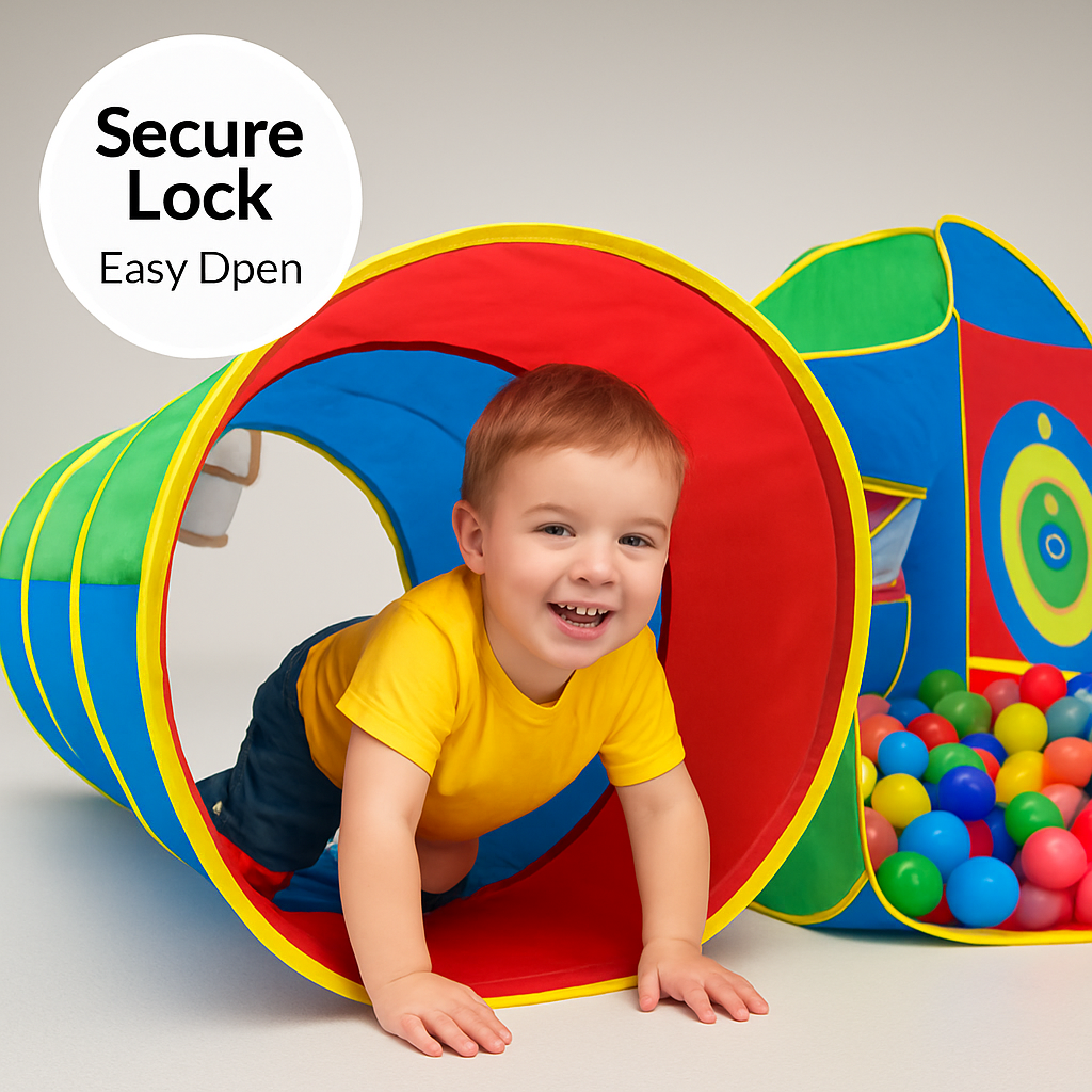 Kids Ball Pit Tents Pop Up Playhouse with Tunnels