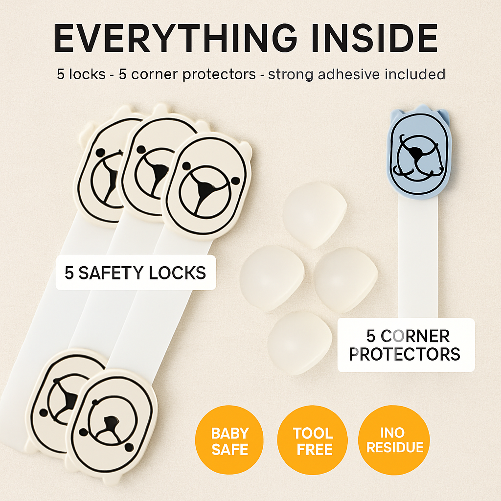 Kids Safety Locks with Corner Protectors