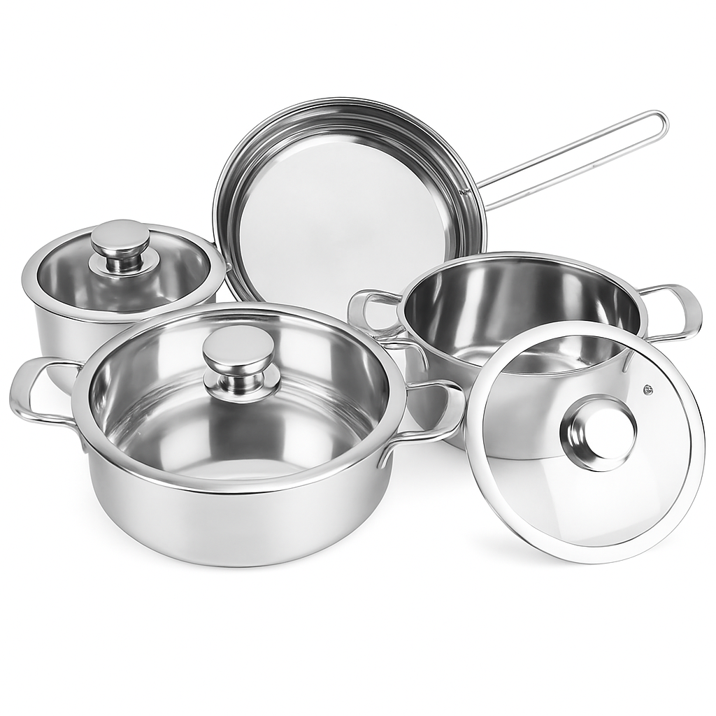 Stainless Steel Cookware Set for Induction Stovetops