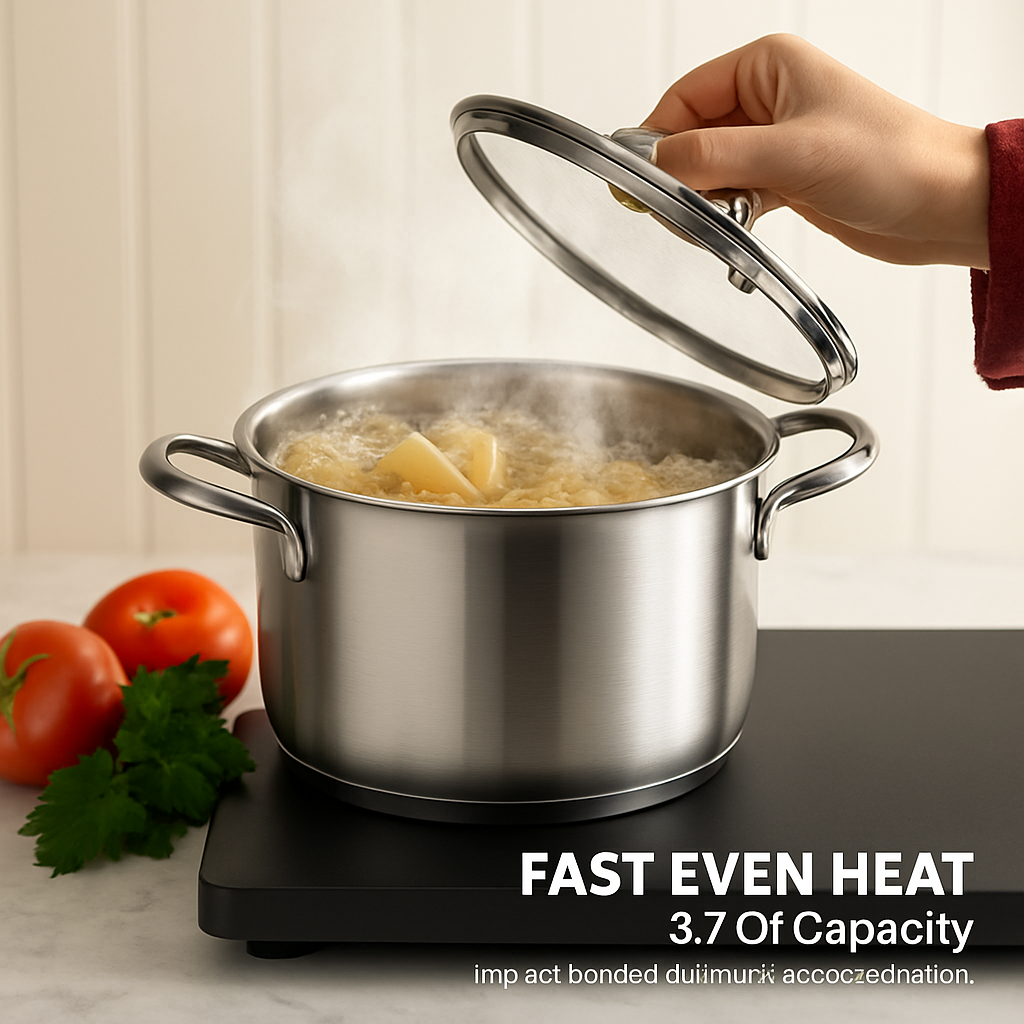 Stainless Steel Cookware Set for Induction Stovetops