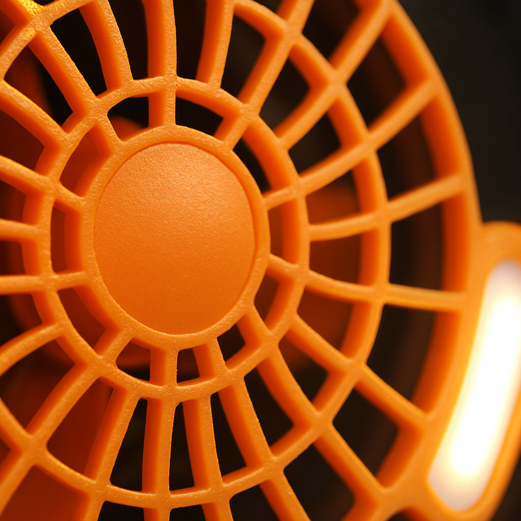 Solar Camping Fan with Lantern - USB & Solar Power