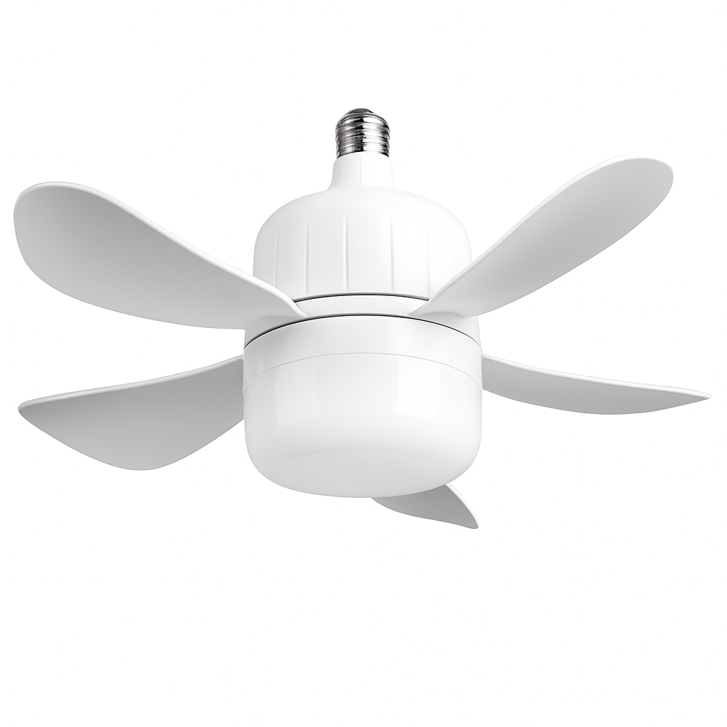 12W Socket Ceiling Fan with Lights and Remote