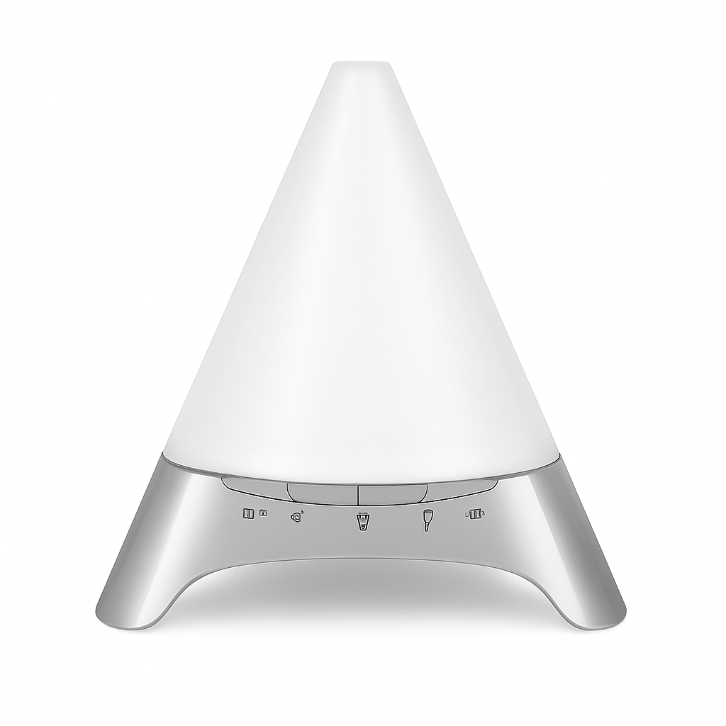 120ml Cool Mist Humidifier Ultrasonic Aroma Essential Oil Diffuser w/Soothing Sounds 7 Color Night Lights Waterless Auto Off for Relaxation and Sleepi