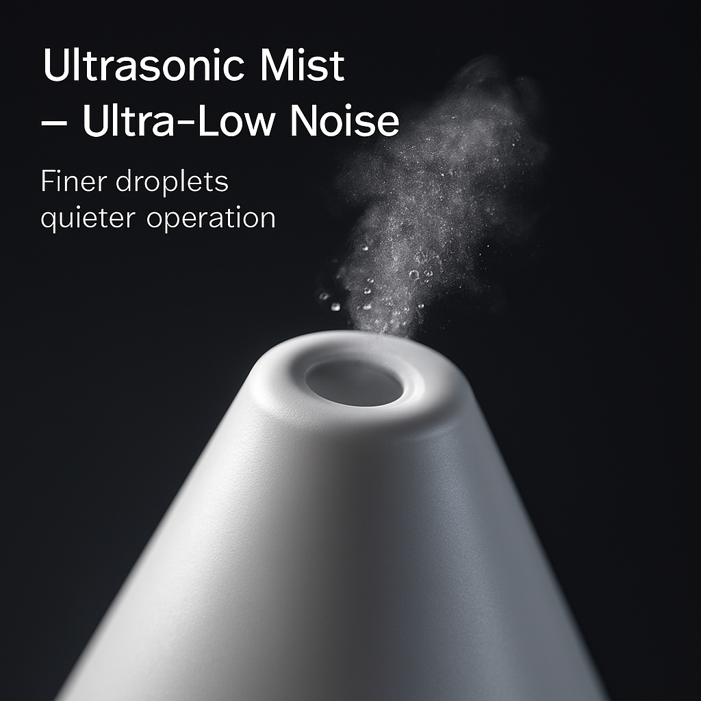 120ml Cool Mist Humidifier Ultrasonic Aroma Essential Oil Diffuser w/Soothing Sounds 7 Color Night Lights Waterless Auto Off for Relaxation and Sleepi
