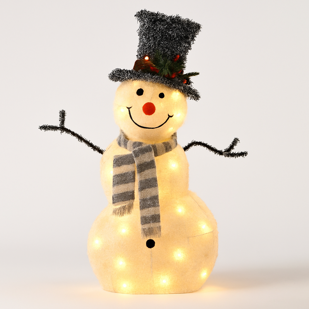 Snowman Light for Indoor/Outdoor Festive Decor