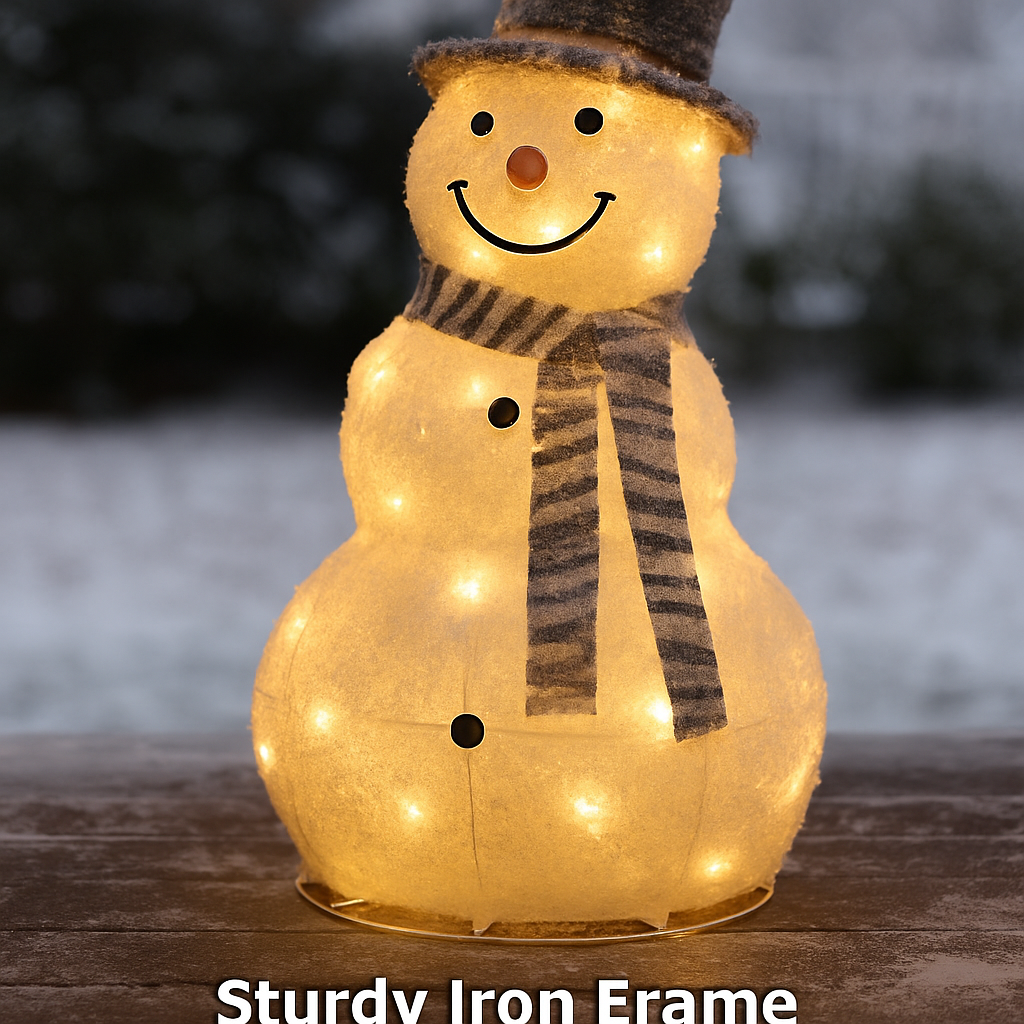 Snowman Light for Indoor/Outdoor Festive Decor