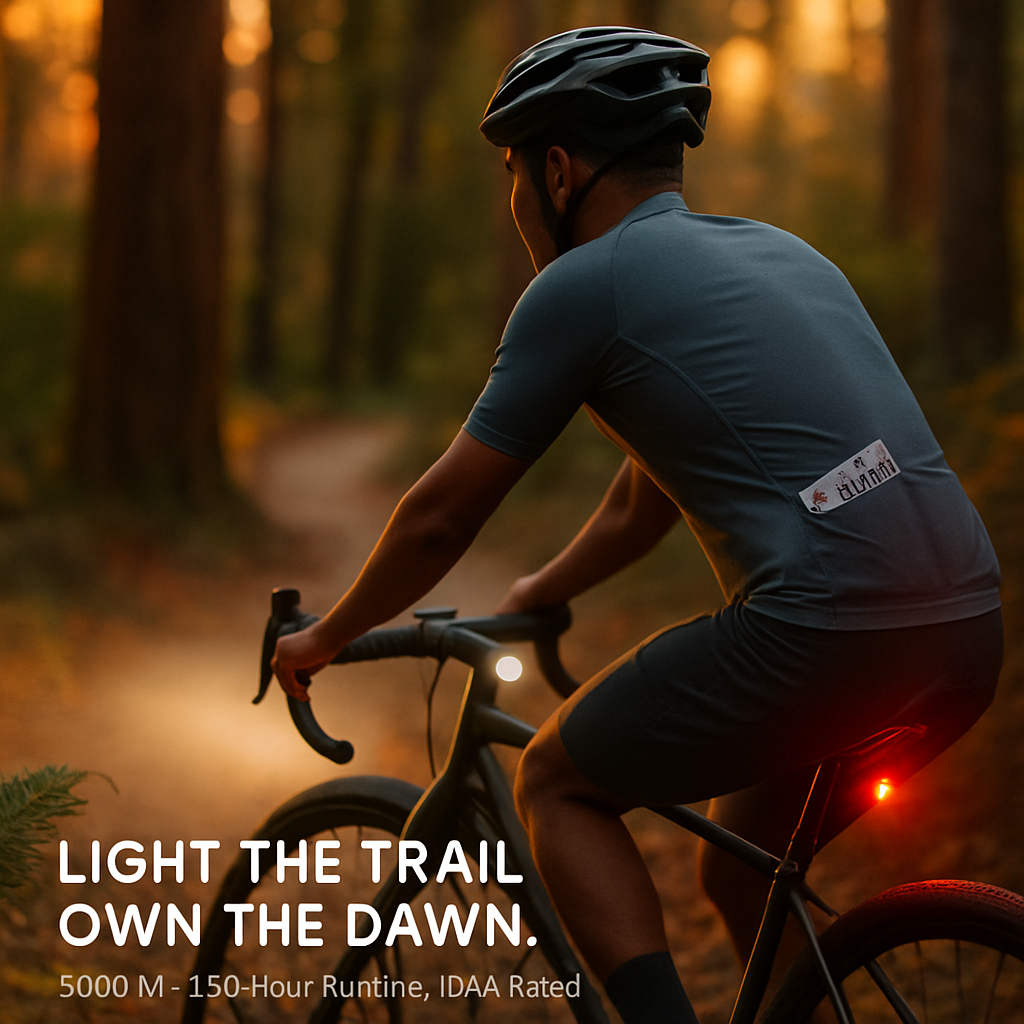 Bike Front and Rear Light Set with Quick-Release Mounts