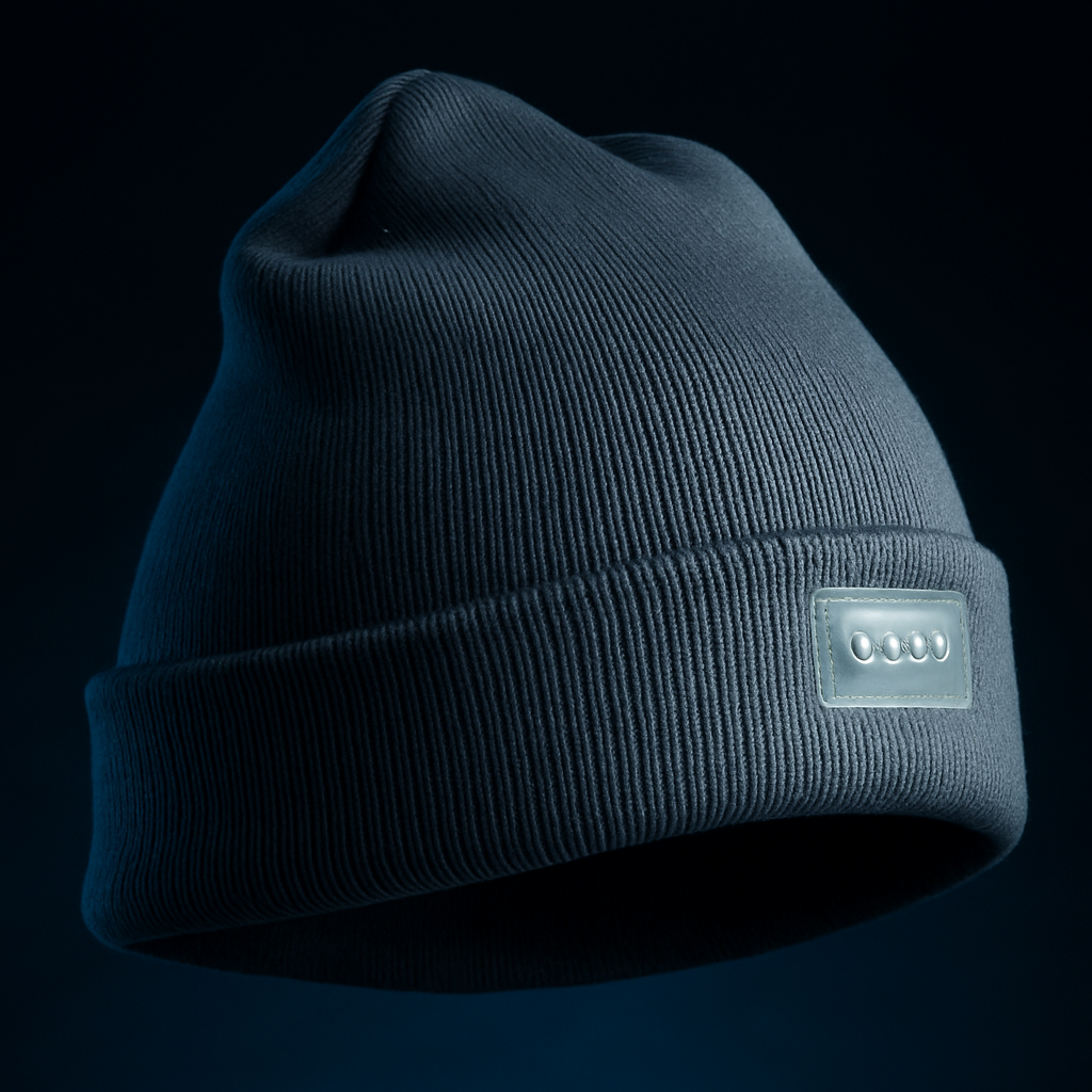 Unisex 5 LED Knitted Beanie Winter Warm Hat Camping Jogging Running Cap Headlamp