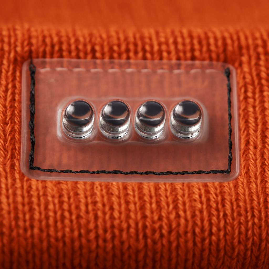 Unisex 5 LED Knitted Beanie Winter Warm Hat Camping Jogging Running Cap Headlamp