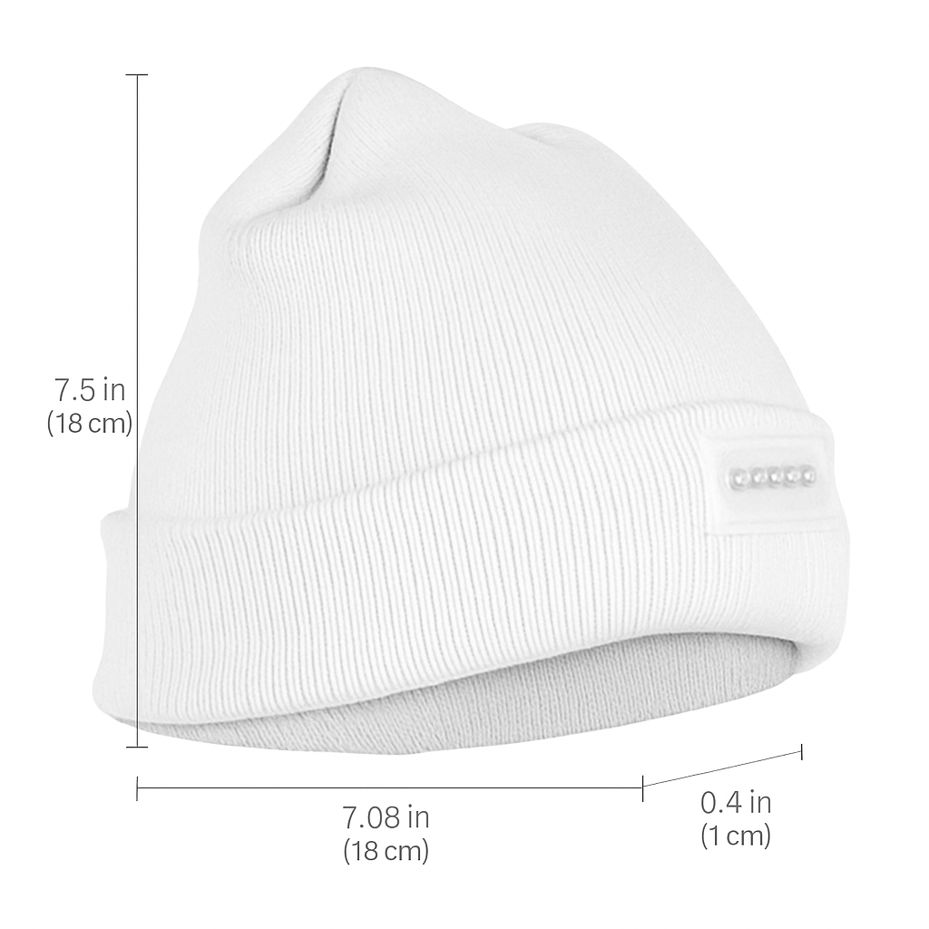 Unisex 5 LED Knitted Beanie Winter Warm Hat Camping Jogging Running Cap Headlamp