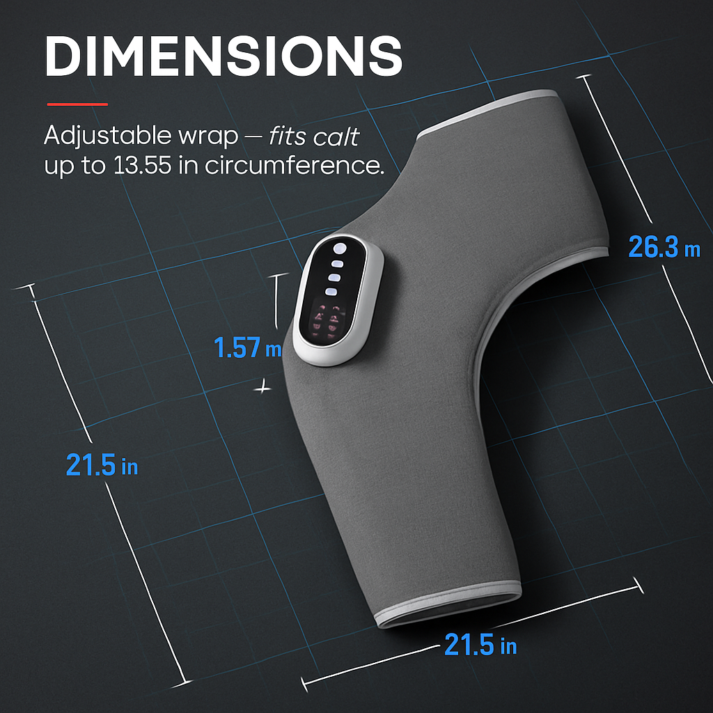 Cordless Leg Massager with Heat and Air Compression