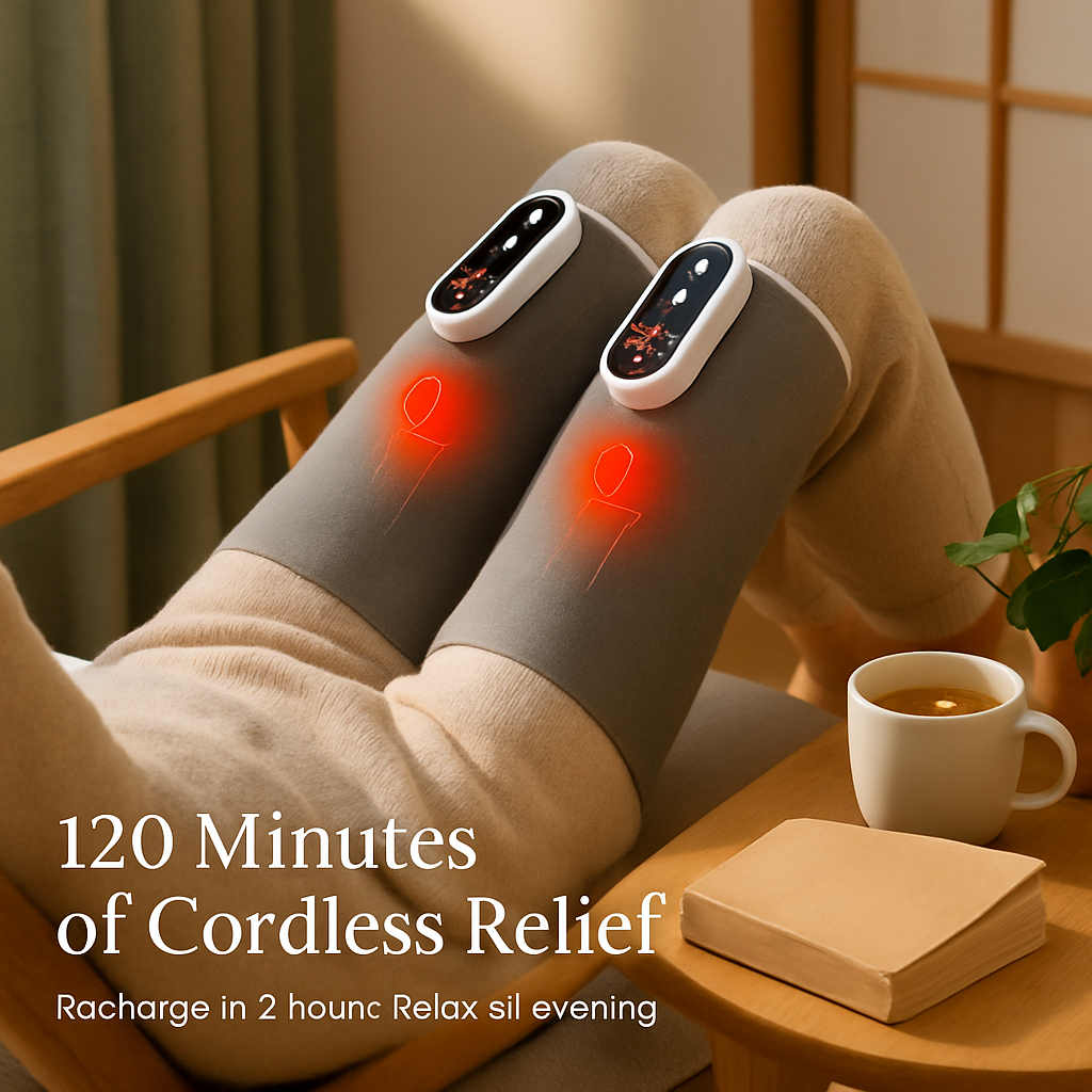 Cordless Leg Massager with Heat and Air Compression
